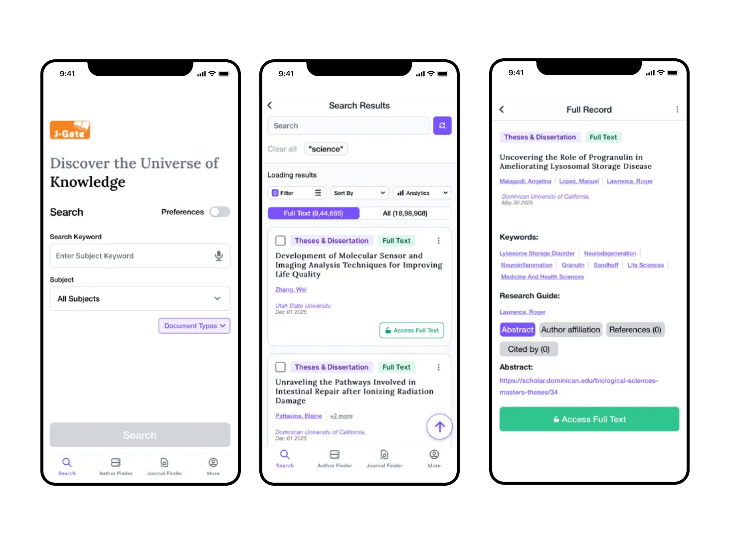 Screenshot of J-Gate Next - iOS